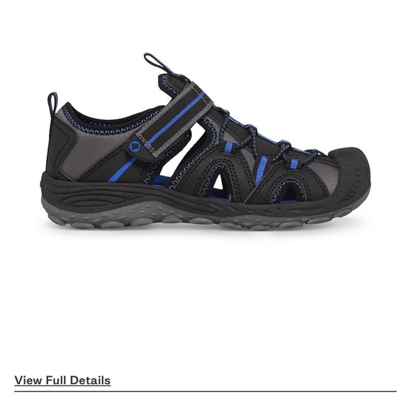 Black and Blue Outdoor Sandals - Picture 1 of 5